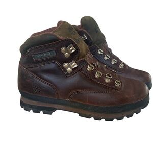 Timberland Men's Brown Leather Hiking Boots 10M